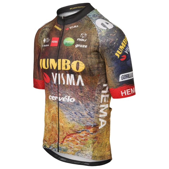 2022 New Tour de France Jersey JUMBO-VISMA Cycling Jersey And Bib Shorts Set - The Masterpiece