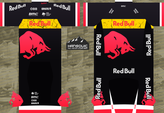 2022 Team RedBull Cycling Short Sleeve Jersey And Bib Shorts Set