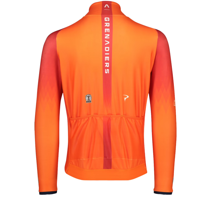 2022 INEOS GRENADIER Team Thermal Fleece Cycling Jersey And Bib Pants Set-Orange