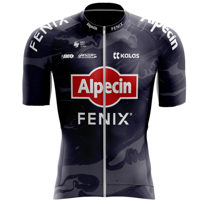 2022 Alpecin-Fenix Cycling Short Sleeve Jersey And Bib Shorts Set-D