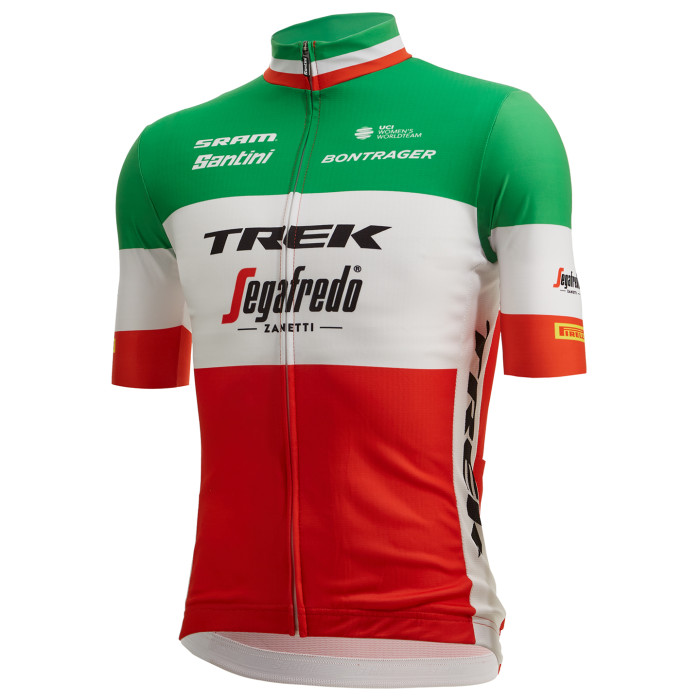 2023 TREK SEGAFREDO ITALIAN CHAMPION Cycling Short Sleeve Jesey And Bib Shorts Set