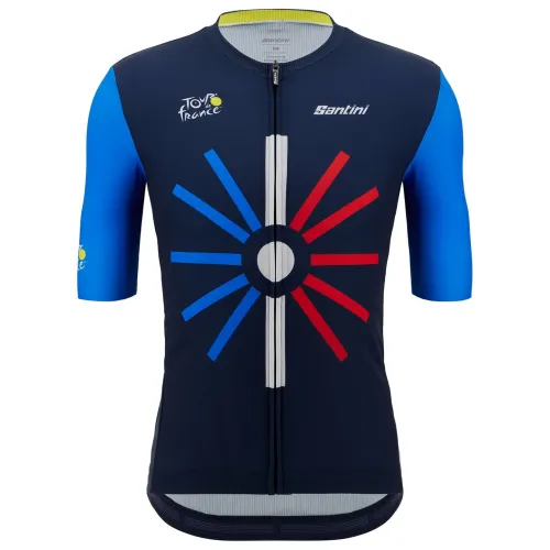 2023 TOUR DE FRANCE TRIONFO Cycling Short Sleeve Jesey And Bib Shorts Set