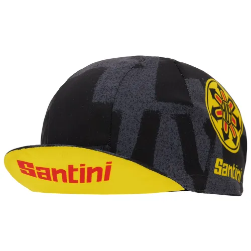SANTINI CYCLING CAP LA FLÈCHE WALLONNE 2022 BLACK