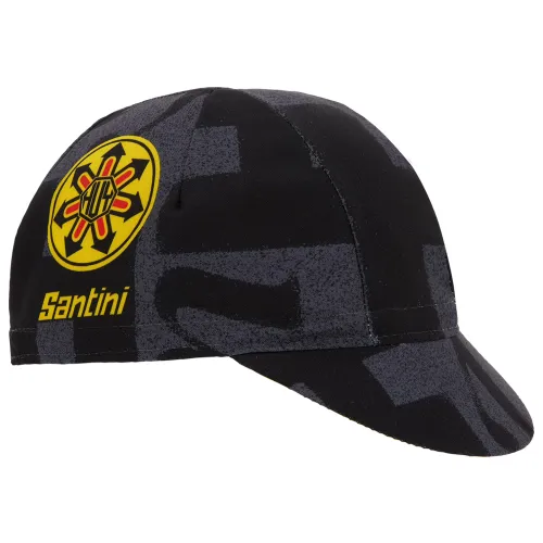SANTINI CYCLING CAP LA FLÈCHE WALLONNE 2022 BLACK