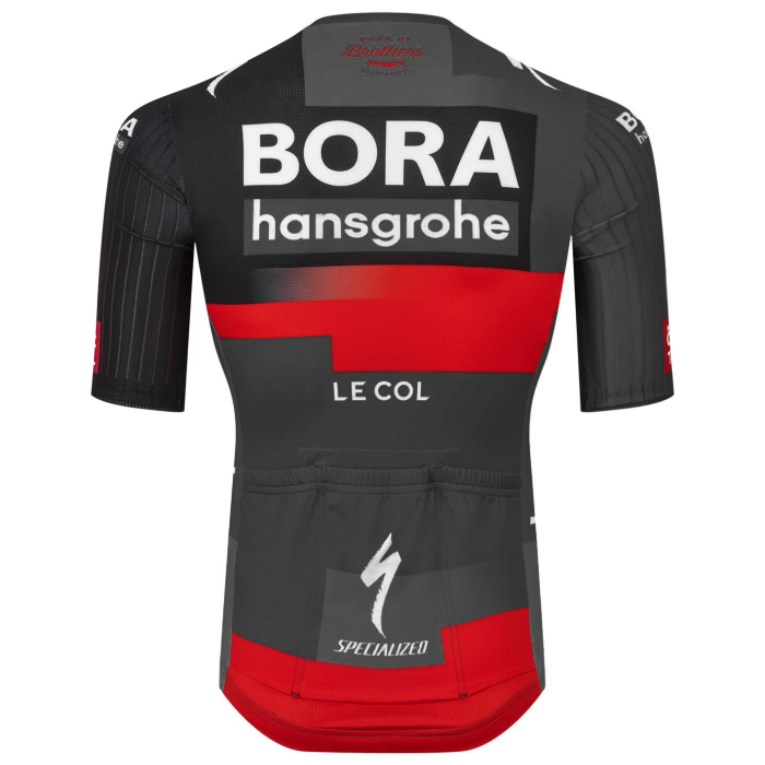 BORA-HANSGROHE SHORT SLEEVE JERSEY AND BIB SHORTS RACE 2023 BLACK