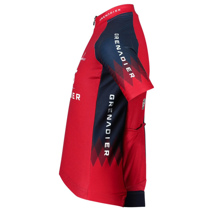 2023 New KINDERSET INEOS GRENADIERS Mens Cycling Short Sleeve Jersey And Bib Short Kit RED - DARK BLUE