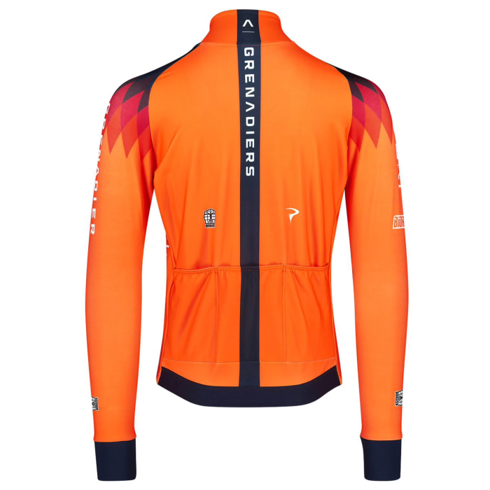 2023 INEOS GRENADIER Team Thermal Fleece Cycling Jersey And Bib Pants Set-Orange