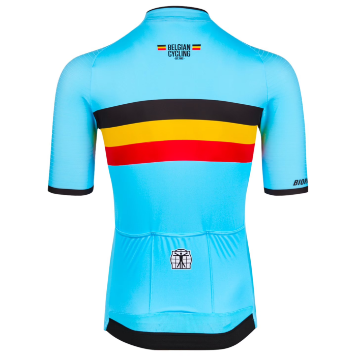 BELGIAN NATIONAL TEAM SHORT SLEEVE JERSEY AND BIB SHORTS 2023 LIGHT BLUE