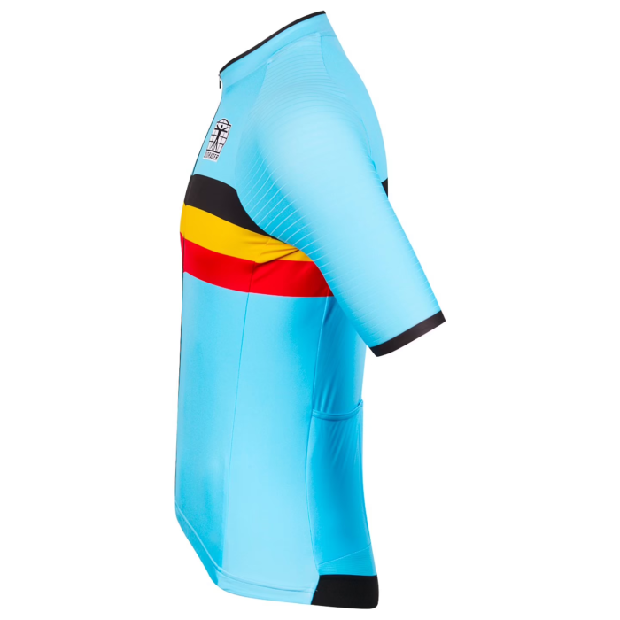 BELGIAN NATIONAL TEAM SHORT SLEEVE JERSEY AND BIB SHORTS 2023 LIGHT BLUE