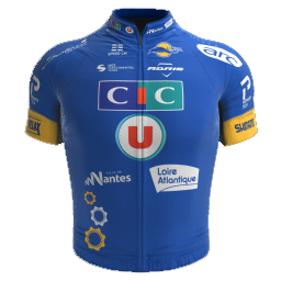 2023 CIC U Nantes Atlantique Cycling Jersey And Bib Shorts Set