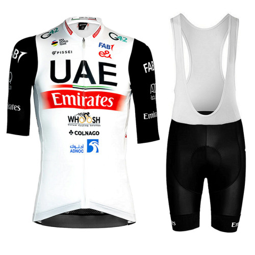 2023 UAE Team Emirates Cycling Jersey And Bib Shorts Set