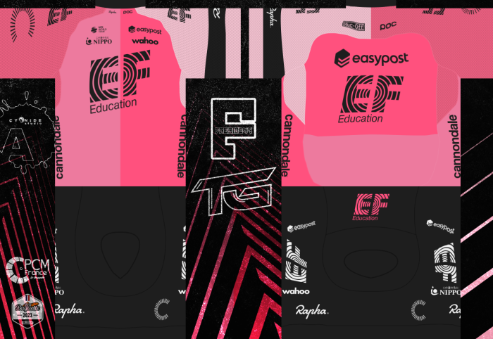 2023 EF Education Cycling Jersey And Bib Shorts Set