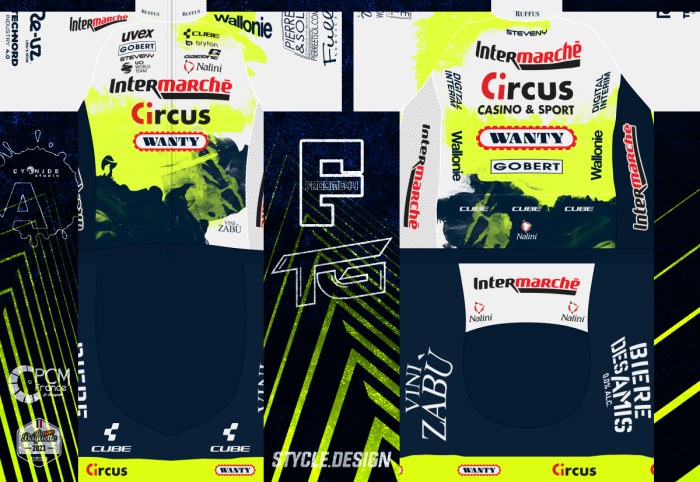 2023 Intermarché - Circus Cycling Jersey And Bib Shorts Set