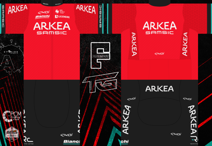 2023 Team Arkéa - Samsic Cycling Jersey And Bib Shorts Set