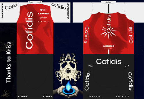 2023 Cofidis Cycling jersey And Bib Shorts Set