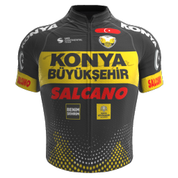 2023 Konya Buyuksehir Belediye Spor Cycling Jersey And Bib Shorts Set-Black