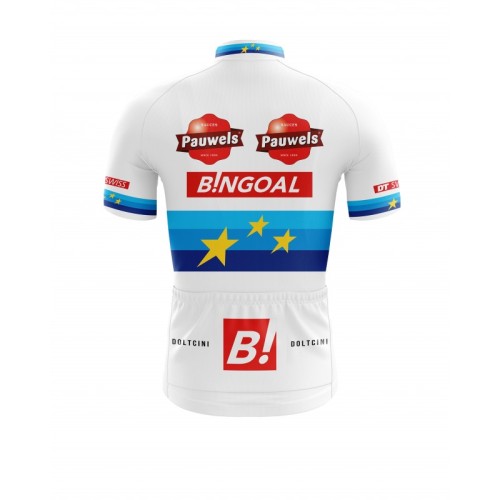 2023 CYCLING JERSEY SHORT SLEEVES PRO - EU CHAMP. CYCLO CROSS PAUWELS BINGOAL