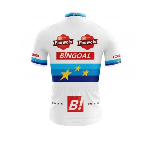 2023 CYCLING JERSEY SHORT SLEEVES PRO - EU CHAMP. CYCLO CROSS PAUWELS BINGOAL