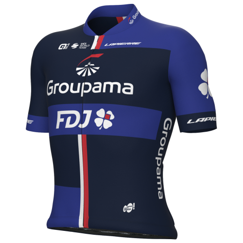 2023 Groupama - FDJ Cycling Short Sleeve Jersey And Bib Shorts Set