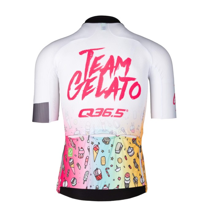 2023 Team Q36.5 R2 TEAM GELATO Cycling Short Sleeve Jersey And Bib Shorts Set