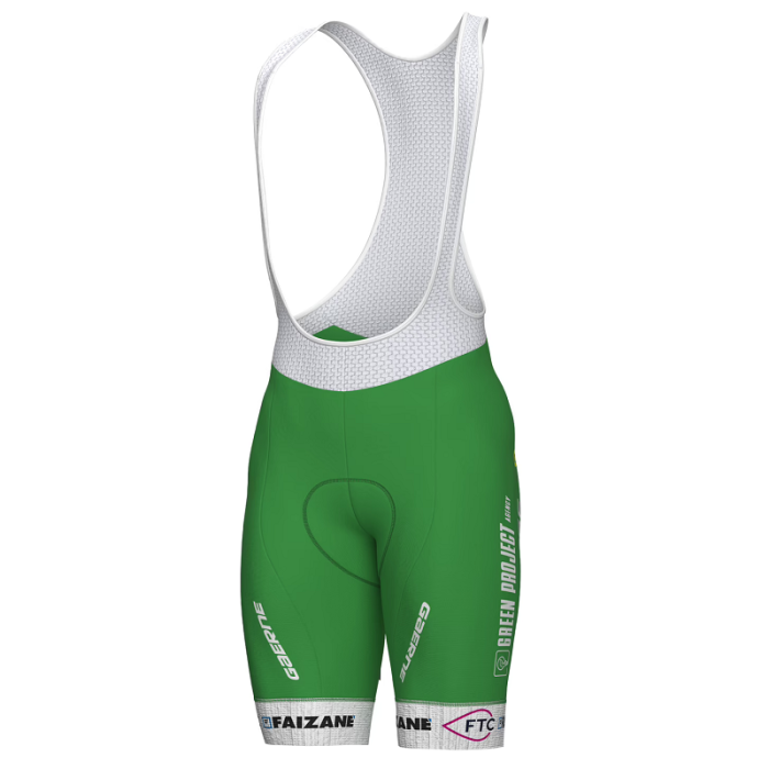 2023 Green Project-Bardiani-CSF-Faizane Cycling Jersey And Bib Shorts Set