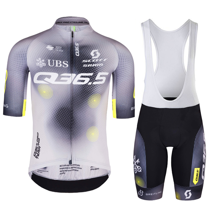 2023 Team Q36.5 Pro Cycling Short Sleeve Jersey And Bib Shorts Set