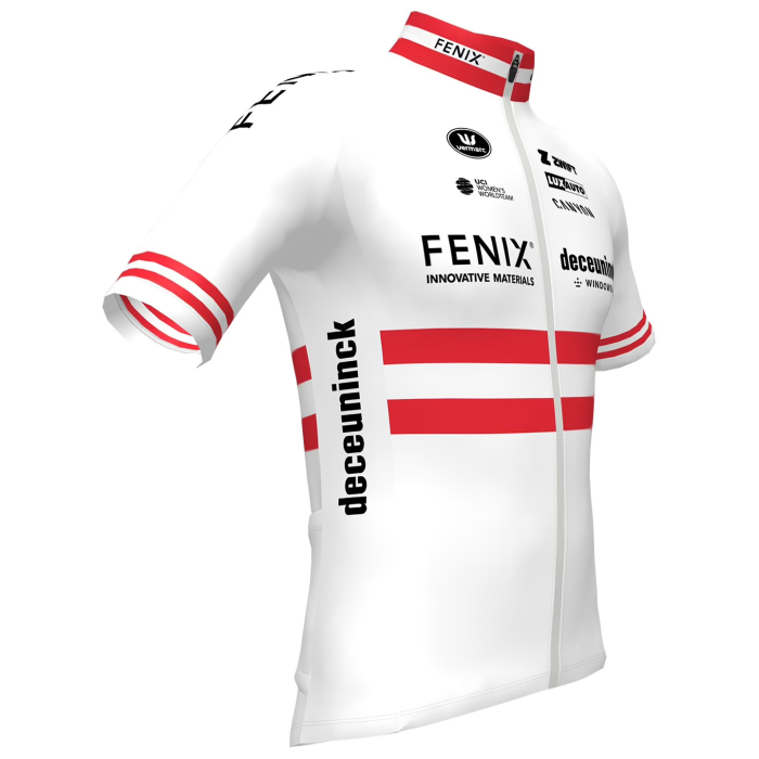 2023 Team FENIX-DECEUNINCK ÖSTEREICHISCHER MEISTER MEN'S Cycling Short Sleeve Jesey And Bib Shorts Set