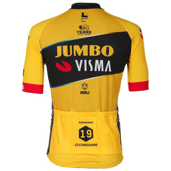 2023 TEAM JUMBO-VISMA CYCLING SHORT SLEEVE JERSEY And Bib Shorts Set  JONAS VINGEGAARD YELLOW