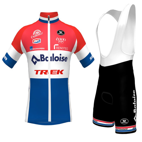 2023 Team BALOISE TREK LIONS DUTCH CHAMPION MEN'S Cycling Short Sleeve Jesey And Bib Shorts Set