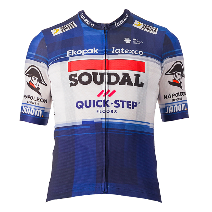 2023 Soudal - Quick Step Cycling Short Sleeve Jersey And Bib Shorts Set