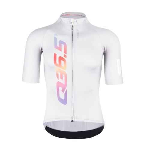 2023 Team Q36.5 R2 Signature White Cycling Short Sleeve Jersey And Bib Shorts Set