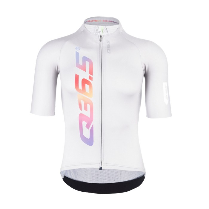 2023 Team Q36.5 R2 Signature White Cycling Short Sleeve Jersey And Bib Shorts Set