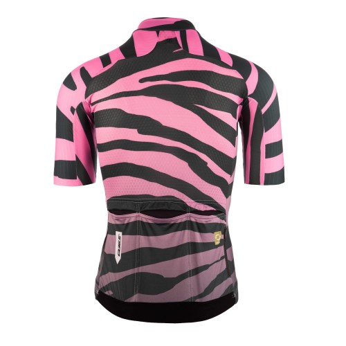 2023 Team Q36.5 Tiger Pink R2 Cycling Short Sleeve Jersey And Bib Shorts Set