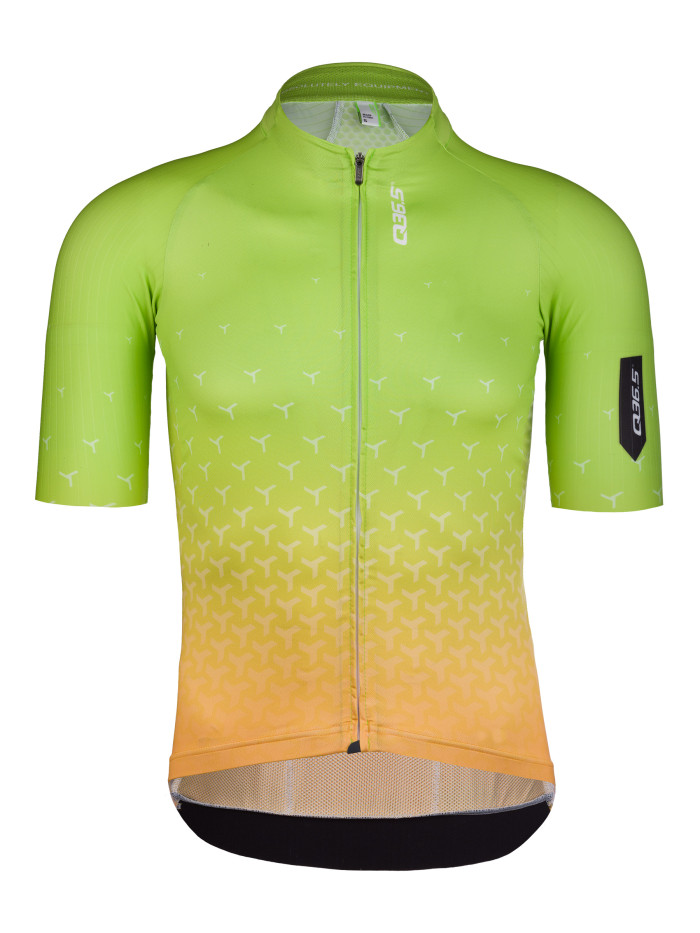 2023 Team Q36. Y R2 Cycling Short Sleeve Jersey And Bib Shorts Set Papaya