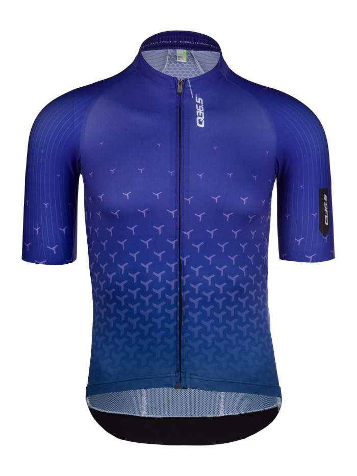 2023 Team Q36. Y R2 Cycling Short Sleeve Jersey And Bib Shorts Set Navy