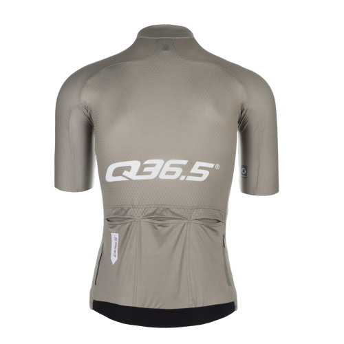 2023 Team Q36.5 R2 Signature Olive Green Cycling Short Sleeve Jersey And Bib Shorts Set