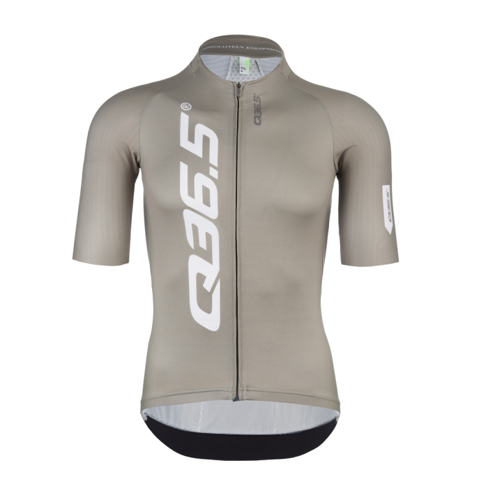 2023 Team Q36.5 R2 Signature Olive Green Cycling Short Sleeve Jersey And Bib Shorts Set