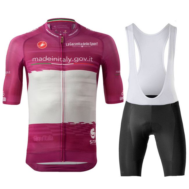 2023 GIRO D'ITALIA MAGLIA CICLAMINO RACE Men's Cycling Jersey And Bib Shorts Set LILAC