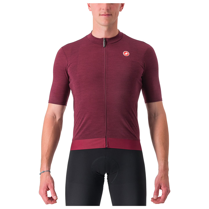 2023 CASTELLI ESSENZA Men's Cycling Jersey And Bib Shorts Set BORDEAUX