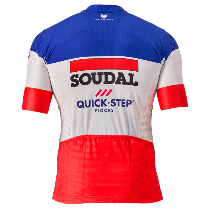 2023 Soudal - Quick Step Cycling Short Sleeve Jersey And Bib Shorts Set Blue/White/Red