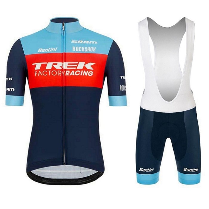 2022  Team Trek Factory Racing XC Cycling Short Sleeve Jersey And Bib Shorts Set - professional cycling