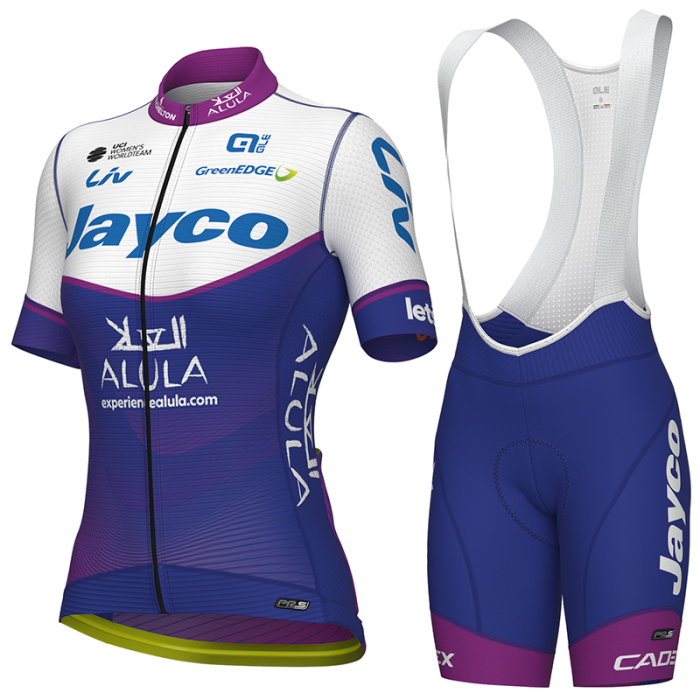 2023 JAYCO-ALULA PR.S WOMEN'S Cycling Short Sleeve Jersey And Bib Shorts Set