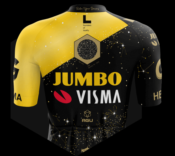 2023 Team Jumbo-Visma Tour de France CYCLING SHORT SLEEVE JERSEY And Bib Shorts Set A sky full of dreams takes center stage