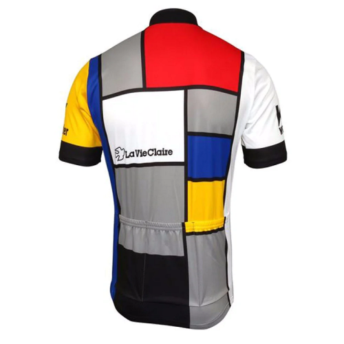 La Vie Claire Short Sleeve Retro Cycling Jersey