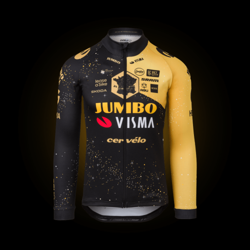 2023 Team Jumbo-Visma Tour de France CYCLING LONG SLEEVE JERSEY - BLACK