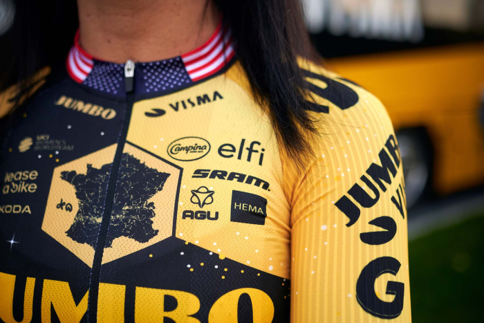 2023 Team Jumbo-Visma Tour de France CYCLING LONG SLEEVE JERSEY - BLACK