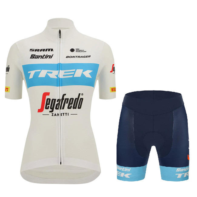 2022 Team TREK - SEGAFREDO Women Cycling Short Sleeve Jersey And Bib Shorts Set - professional