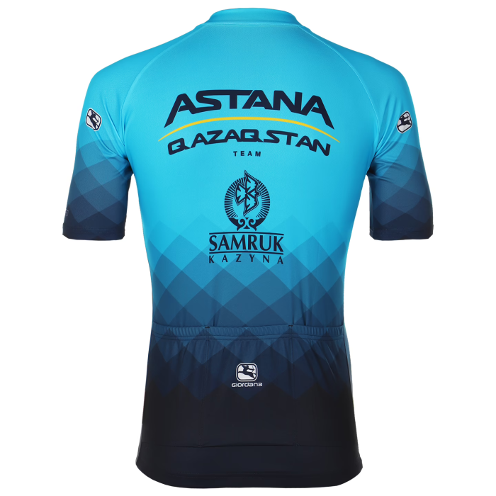 2023 ASTANA QAZAQSTAN KAZAKH CHAMPION Cycling Jersey And Bib Shorts Set TEAL