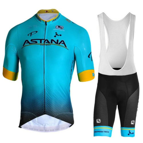 2019 ASTANA  PRO TEAM FRC Cycling Jersey And Bib Shorts Set