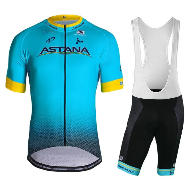 2019 ASTANA PRO TEAM Cycling Jersey And Bib Shorts Set